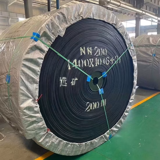Ep630/4 ポリエステル耐熱 B1000 多層生地ゴム製フラット コンベヤ ベルト電力製鉄所用